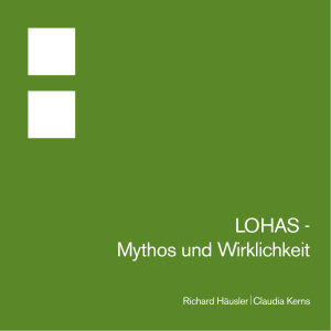 LOHAS - Mythos und Wirklichkeit
