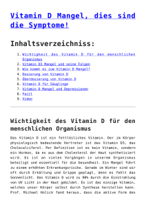 Vitamin D Mangel, dies sind die Symptome!