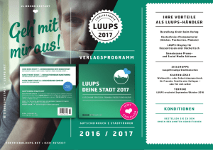 Verlagsprogramm LUUPS 2017