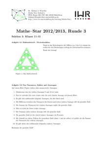 Mathe–Star 2012/2013, Runde 3