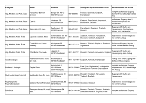 Ärzte mit Fremdsprachenkenntnissen