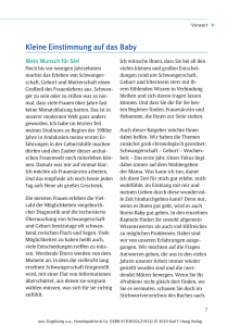 Kleine Einstimmung auf das Baby