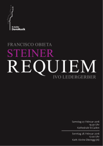 Steiner Requiem - St. Galler DomMusik