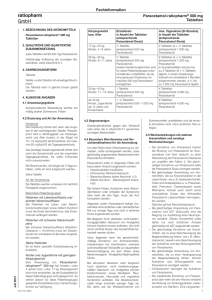 Paracetamol-ratiopharm® 500 mg Tabletten