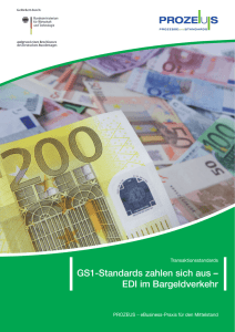 GS1-Standards zahlen sich aus – EDI im Bargeldverkehr