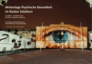 Aktionstage Psychische Gesundheit im Kanton Solothurn