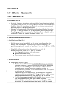 Medizinrecht Musterlösung FS12