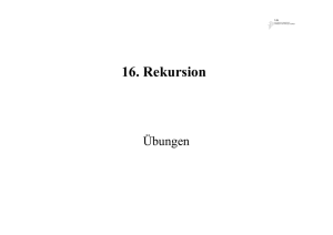 16. Rekursion