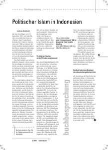 Islam in Indonesien nach 1998 (F.-K. Kandale)