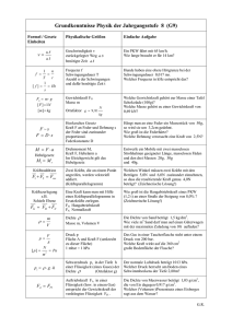 Wichtiges Grundwissen aus der 8. Klasse - Rasch-Web