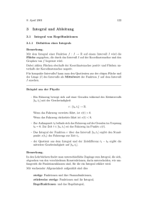 3 Integral und Ableitung