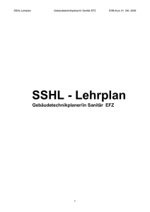 SSHL-Lehrplan