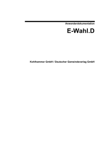Handbuch E-Wahl.D