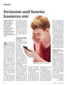 Swisscom und Sunrise kassieren mit