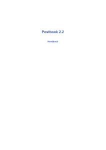 Postbook 2.2 Handbuch