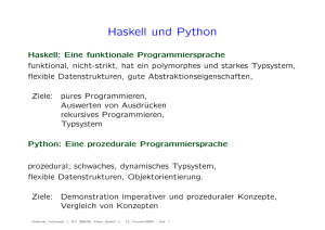 Haskell und Python