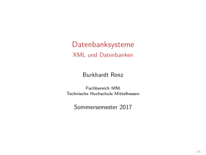 XML und Datenbanken - Benutzer-Homepage