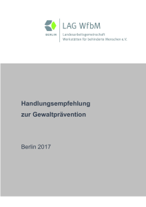 Handlungsempfehlung zur Gewaltprävention