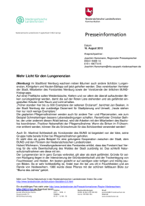 Presseinformation - Niedersächsischen Landesforsten