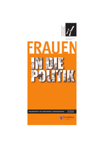 FRAUENREFERAT DER VORARLBERGER LANDESREGIERUNG