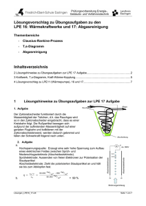 Lösungsvorschlag zu Übungsaufgaben zu den LPE 16