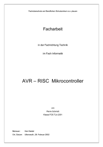 AVR – RISC Mikrocontroller