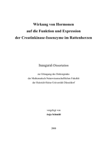 Wirkung von Hormonen auf die Funktion und Expression der