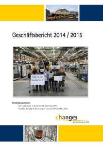 Geschäftsbericht 2014 / 2015