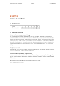 Lehrplan Chemie