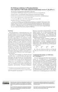 Die Bindungsverhältnisse in Phosphantelluriden. Eine empirische