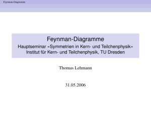 Feynman-Diagramme - Institut für Kern