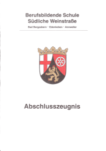 Abschlusszeugnis