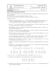 Vektorrechnung und Geometrie