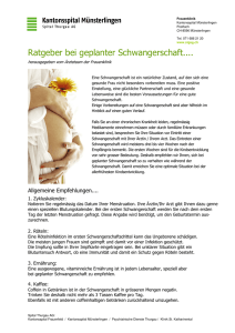 Ratgeber bei geplanter Schwangerschaft