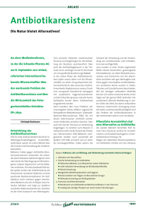 Antibiotikaresistenz - Rosenfluh Publikationen AG