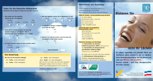 Patientenbroschüre  - IFT-Nord