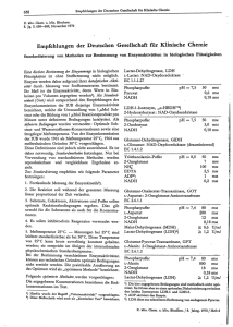 Empfehlungen der Deutschen Gesellschaft für Klinische Chemie