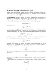 1 Partielle Ableitung und totales Differential - me