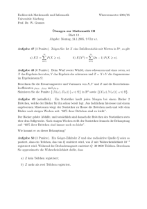 Blatt 13 - Fachbereich Mathematik und Informatik