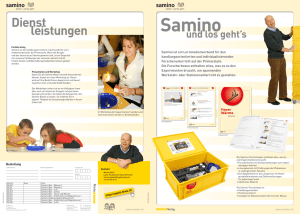 Flyer Samino - Ingold Verlag