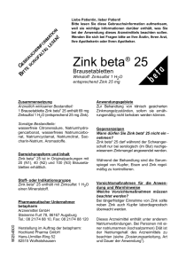 Zink beta® 25