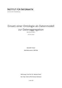 Einsatz einer Ontologie als Datenmodell zur Datenaggregation