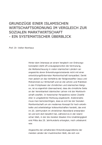 grundzüge einer islamischen wirtschaftsordnung im vergleich zur