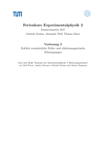 Ferienkurs Experimentalphysik 2