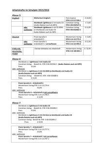 Arbeitshefte im Schuljahr 2015/2016 Klasse 5: Klasse 6: Klasse 7: