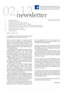 newsletter - Schweizerische Gesellschaft für Zwangsstörungen
