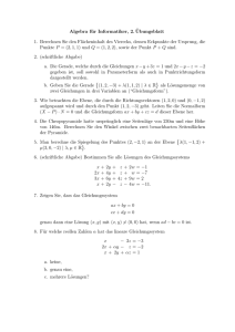 Algebra für Informatiker, 2. ¨Ubungsblatt 1. Berechnen Sie den