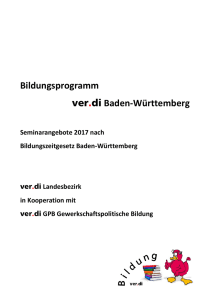 ver.di Bildungszeitseminare 2017 PDF - Baden