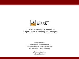 WissKI - Eine virtuelle Forschungsumgebung zur praktischen