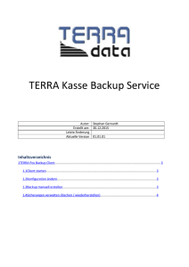 TERRA Kasse Backup Service - TERRA Data GmbH Oberhausen